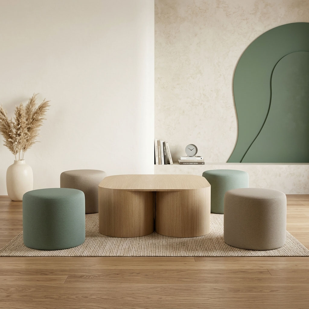 Les poufs et bancs