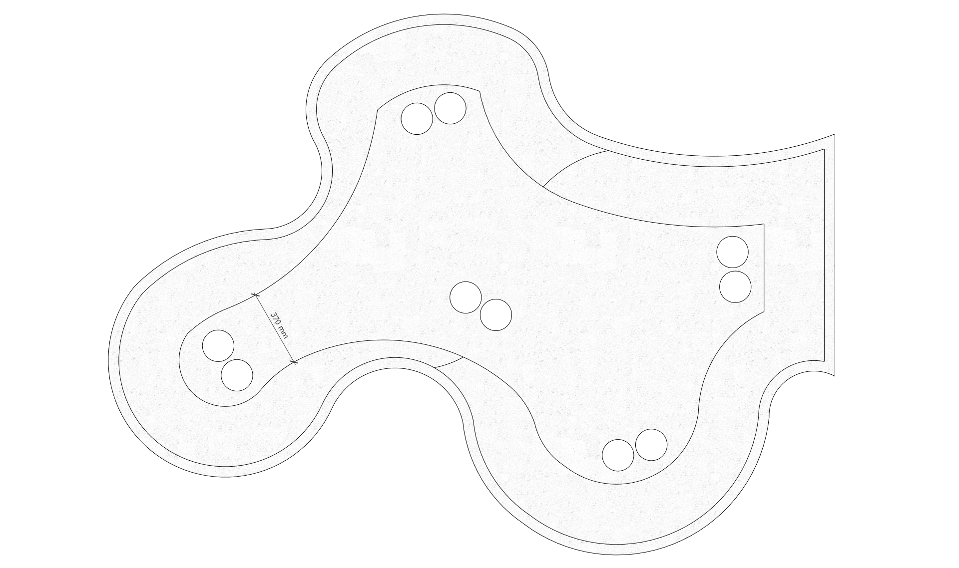 Vue de dessus de la table XXL